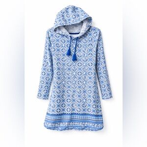 AQ/S Blue Coastal Hooded Rashguard Dress